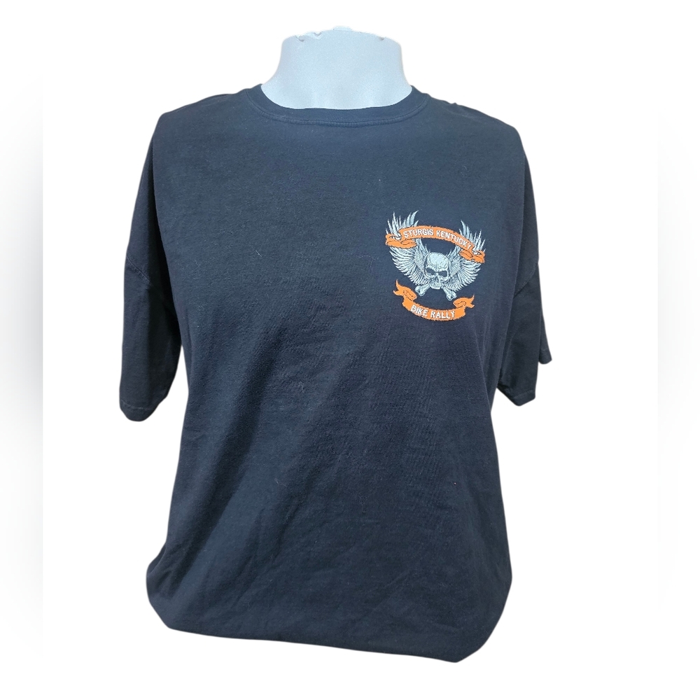Sturgis Kentucky 2020 Bike Rally Graphic T-Shirt‎ Skull Wings Motorcycle Tee L/G